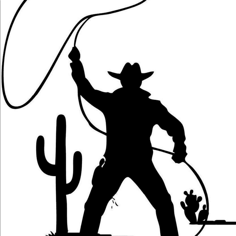 Cowboy decal